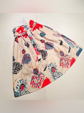 Wolf & Rita A-Line Skirt with Matching Belt Size: 10